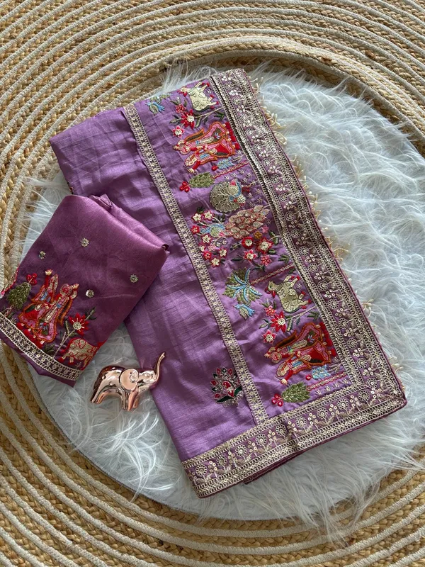 Purple_Vichitra_Silk_Saree_For_Women