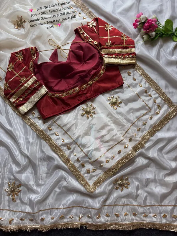 White_Crepe_Silk_Saree_For_Women