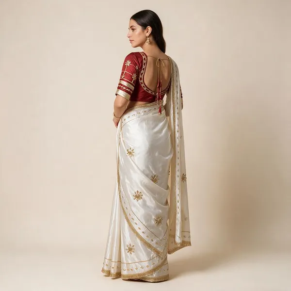 White_Crepe_Silk_Saree_For_Women