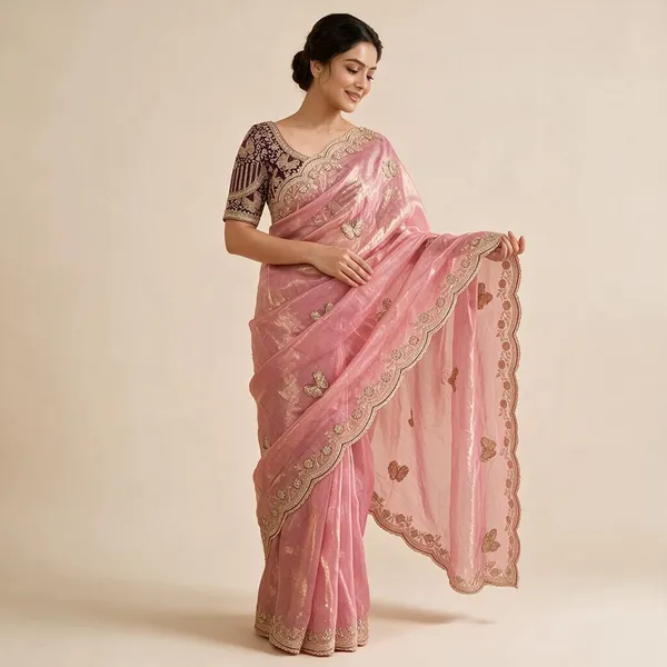 Baby_Pink_Satin_Saree_For_Women
