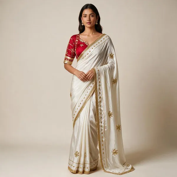 White_Crepe_Silk_Saree_For_Women