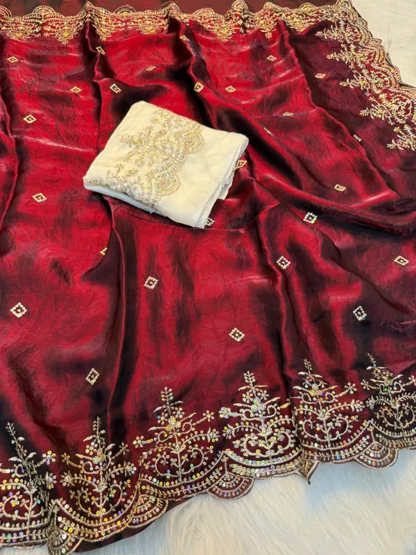Premium_Soft_Trendy_Satin_Silk_Saree_with_Elegant_Multi_Embroidery_Work_&_Matching_Embroidered_Blouse_Piece