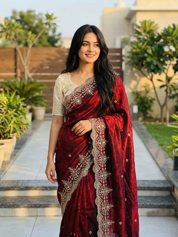 Premium_Soft_Trendy_Satin_Silk_Saree_with_Elegant_Multi_Embroidery_Work_&_Matching_Embroidered_Blouse_Piece