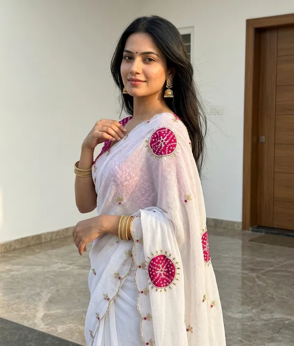 Pure_Crush_Georgette_Chiffon_Saree_with_Elegant_Handcrafted_Zardozi_Butta_Work_&_Premium_Khatli_Border