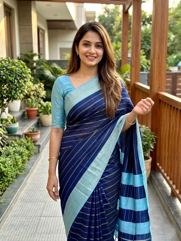 Printed_Mysore_Silk_Blend_Saree_(Blue)