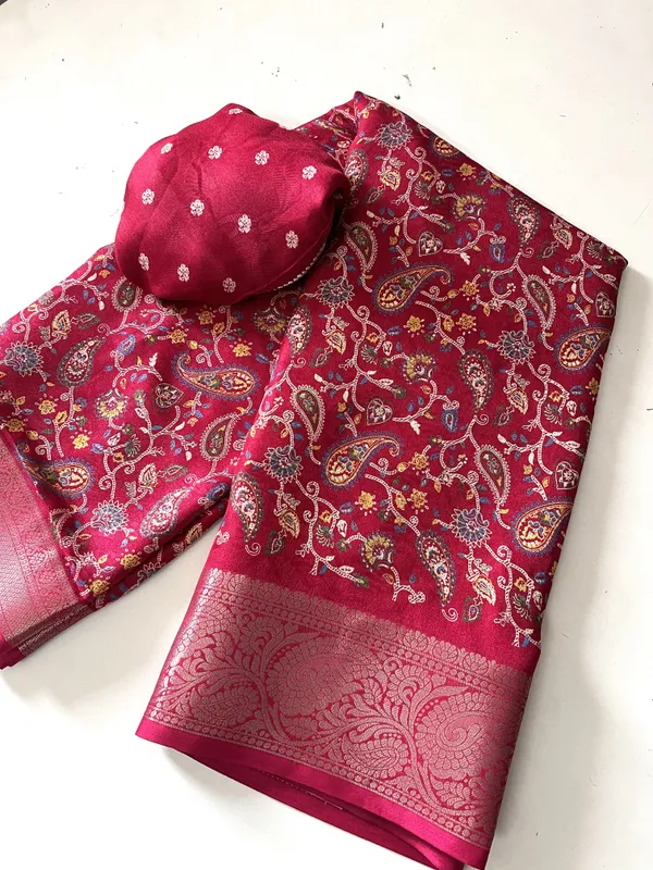 Printed_Mysore_Art_Silk,_Silk_Blend_Saree_(Pink)