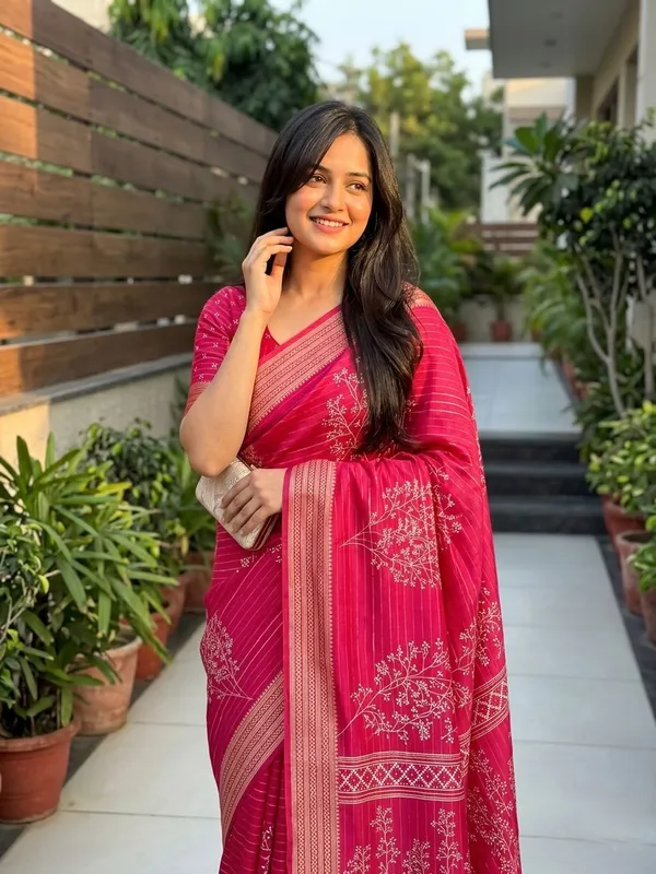 Floral_Print,_Printed_Mysore_Art_Silk,_Silk_Blend_Saree_(Pink)