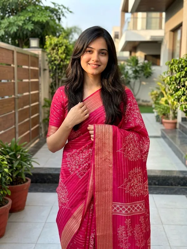 Floral_Print,_Printed_Mysore_Art_Silk,_Silk_Blend_Saree_(Pink)