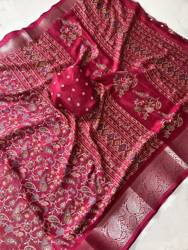 Floral_Print,_Printed,_Woven,_Blocked_Printed_Kalamkari_Art_Silk_Saree_(Multicolor)