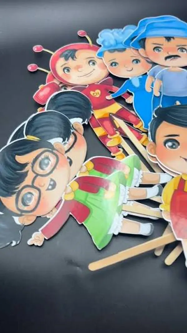 Cartoon_Character_Sunboard_Stick_Puppet_Party_Props_Set