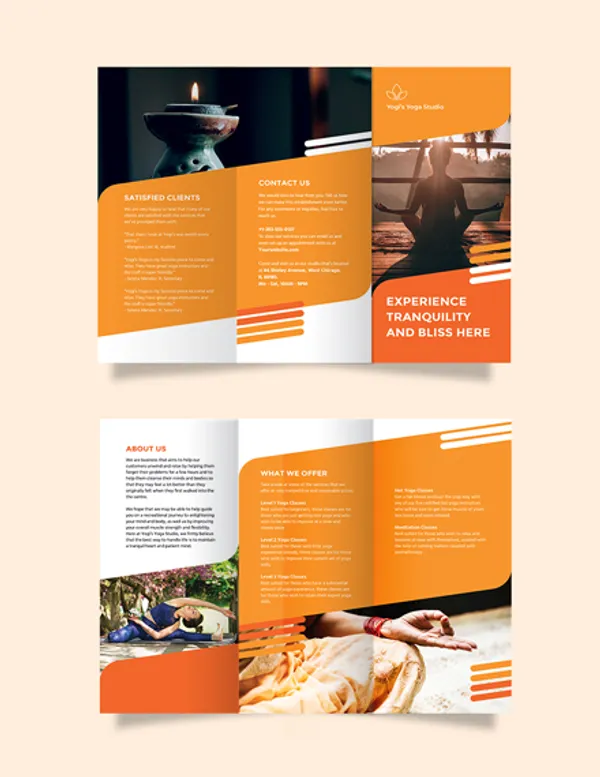 220_Gsm_Glossy_Paper_Trifold_Corporate_Business_Brochure