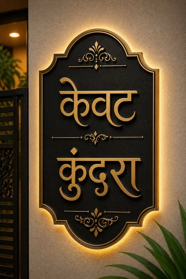 Black_Gold_Backlit_LED_Acrylic_Home_Entrance_Name_Plate
