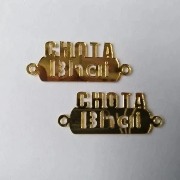 Golden_Acrylic_Bhabhi_Bhai_Rakhi_Connector_Charms