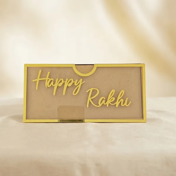 Golden_Acrylic_Sliding_Lid_Happy_Rakhi_Gift_Envelope_Box