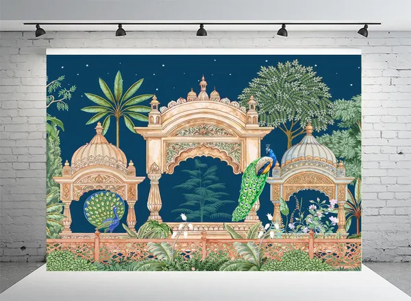 Fabric_Matte_Royal_Palace_Peacock_Print_Photography_Backdrop
