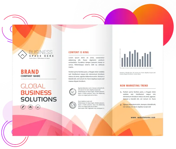 220_Gsm_Glossy_Paper_Trifold_Corporate_Business_Brochure