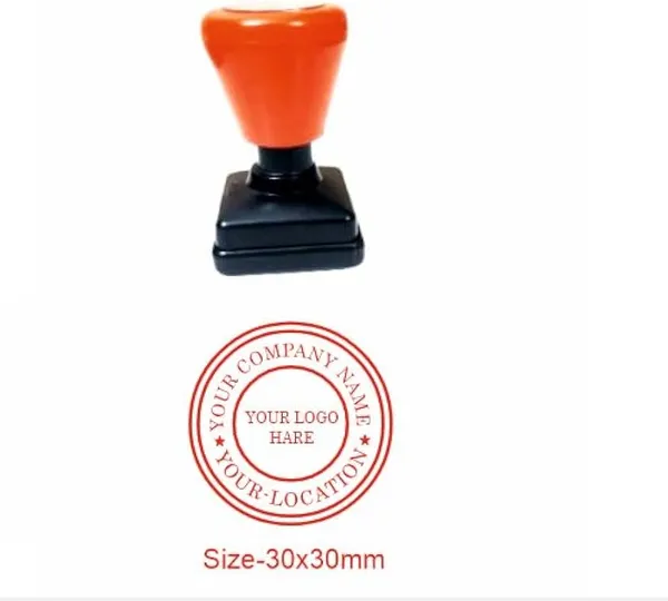 Self_Inking_Round_Rubber_Stamp_For_Office_Use