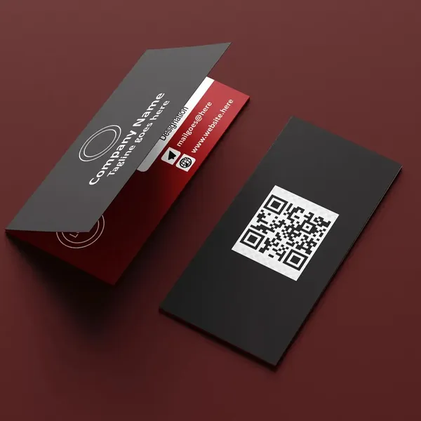 Custom_Printed_Matte_Business_Cards_With_Qr_Code