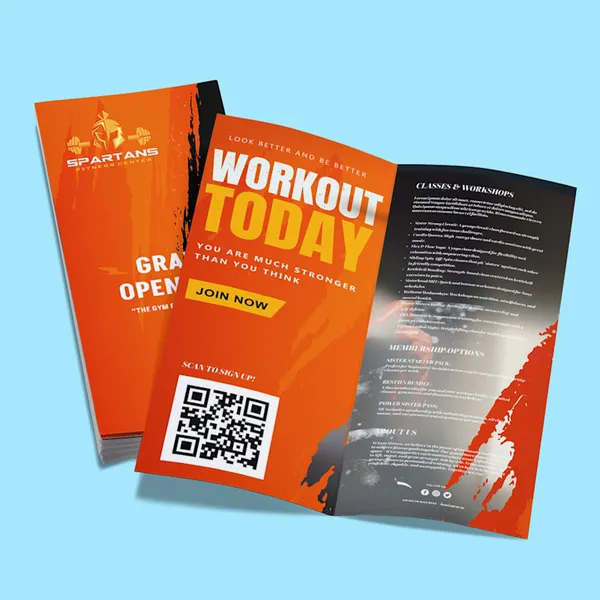 220_Gsm_Glossy_Paper_Trifold_Corporate_Business_Brochure