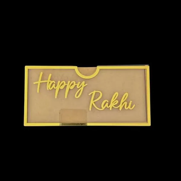 Golden_Acrylic_Sliding_Lid_Happy_Rakhi_Gift_Envelope_Box