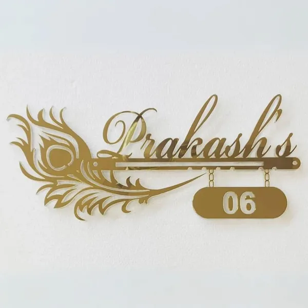 Golden_Mirror_Acrylic_Peacock_Feather_House_Name_Plate