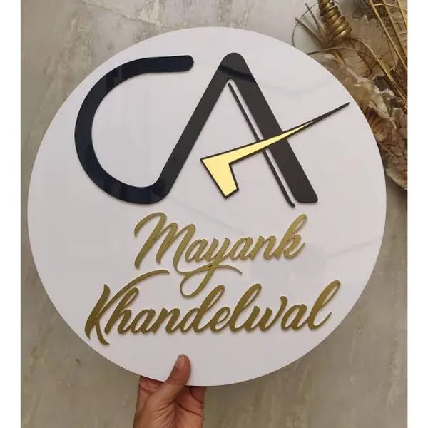 Wood_Golden_Foil_Round_Personalized_Couple_Home_Name_Plate