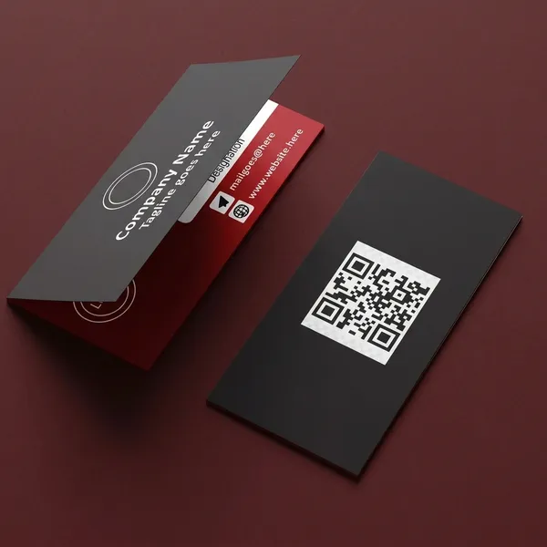 Custom_Printed_Matte_Business_Cards_With_Qr_Code