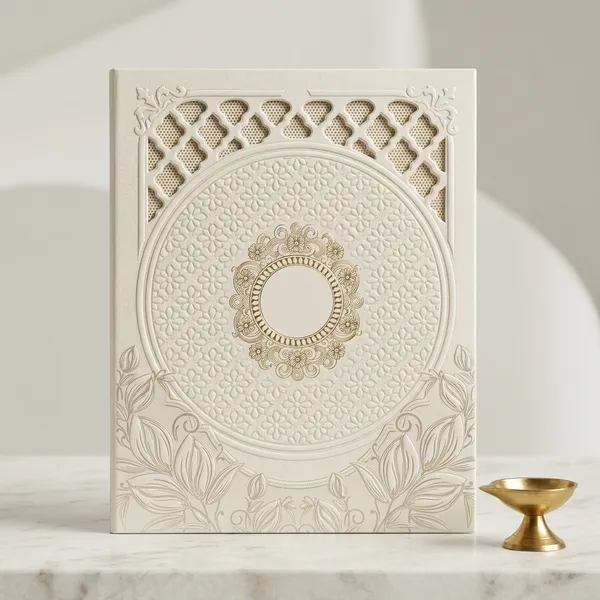 Ivory_Laser_Cut_Floral_Ganesha_Embossed_Wedding_Invitation_Card