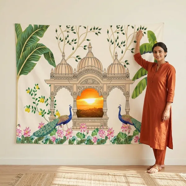 Fabric_Matte_Royal_Palace_Peacock_Print_Photography_Backdrop