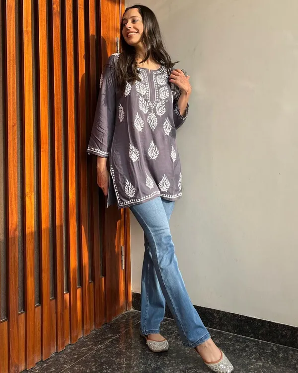 Premium_Chikankari_Short_Kurti_For_Women_Casual_Everyday_Wear_Grey