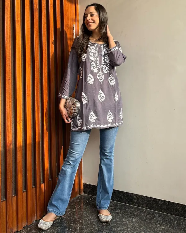Premium_Chikankari_Short_Kurti_For_Women_Casual_Everyday_Wear_Grey