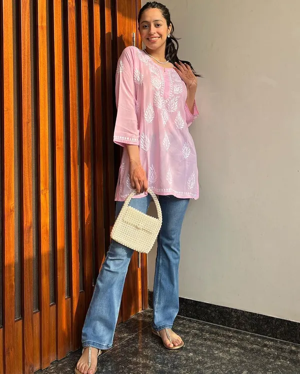 Premium_Chikankari_Short_Kurti_For_Women_Casual_Everyday_Wear_Baby_Pink