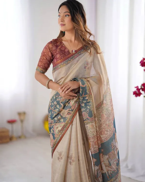 Women_S_Premium_Linen_Cotton_Saree_Floral_Digital_Print_With_Rich_Border_Pallu