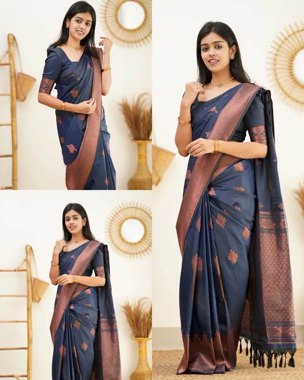 Graceful_Lichi_Silk_Saree_with_Elegant_Jacquard_Work,_Rich_Pallu_&_Designer_Border_Blouse