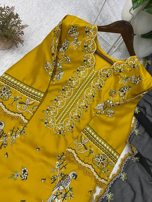 Mustard_Bloom_Embroidered_Roman_Suit_Set_with_Grey_Dupatta
