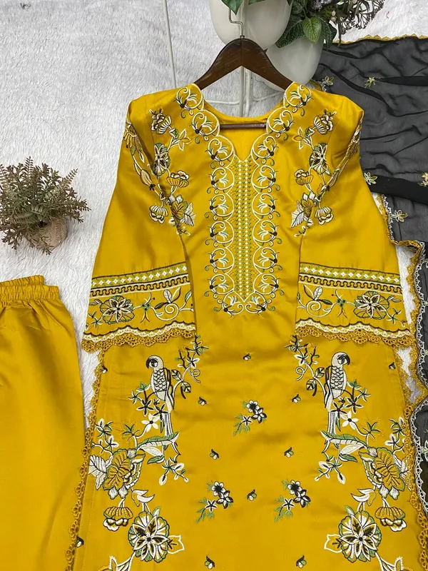 Mustard_Bloom_Embroidered_Roman_Suit_Set_with_Grey_Dupatta