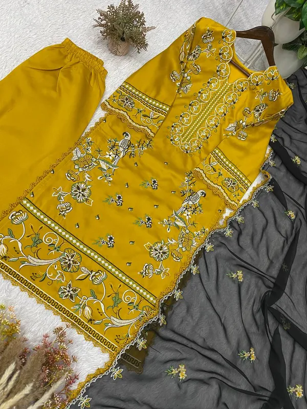 Mustard_Bloom_Embroidered_Roman_Suit_Set_with_Grey_Dupatta