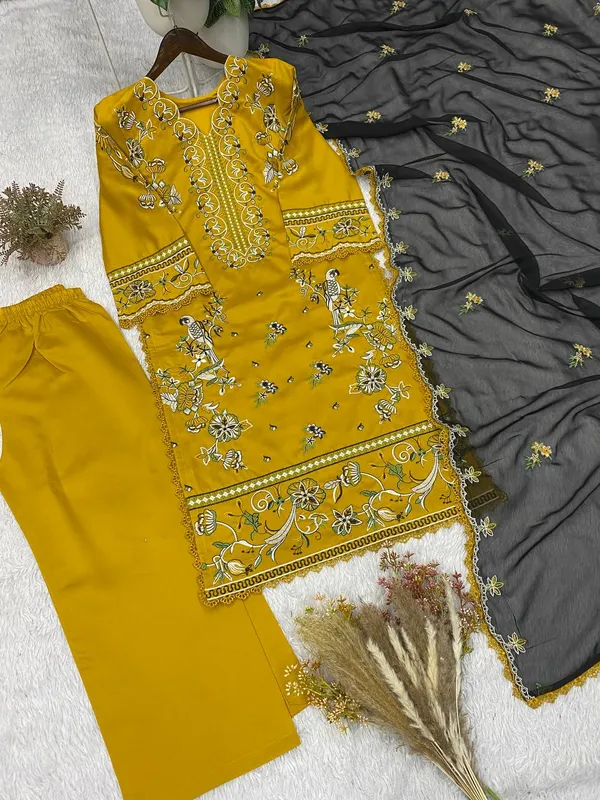 Mustard_Bloom_Embroidered_Roman_Suit_Set_with_Grey_Dupatta