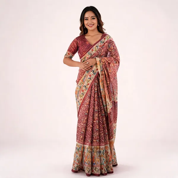 Women_S_Premium_Linen_Cotton_Saree_With_Floral_Print_And_Rich_Pallu