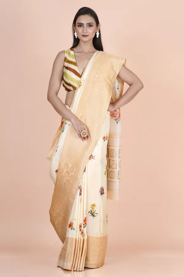 Beige_Khaddi_Silk_Saree_For_Women