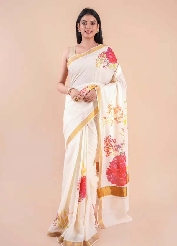 White_Kasavu_Saree_For_Women
