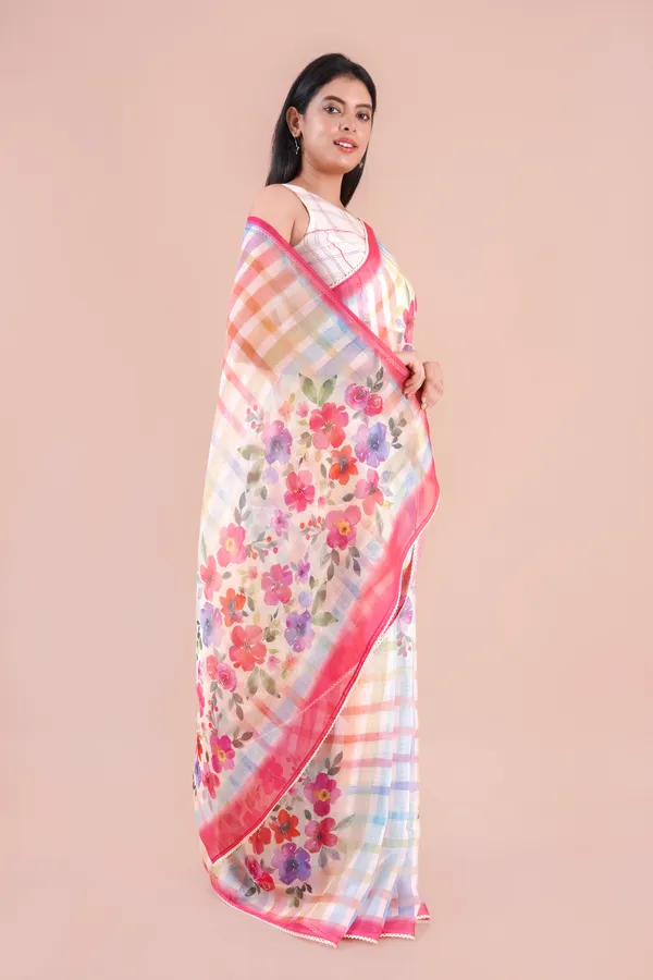 Multicolor_Linen_Saree_For_Women