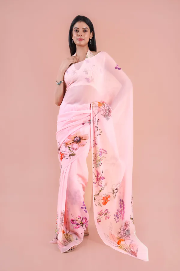 Light_Pink_Georgette_Saree_For_Women