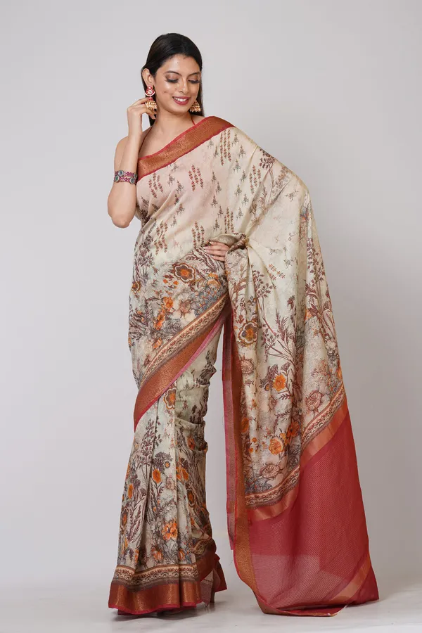 Beige_Chanderi_Saree_For_Women