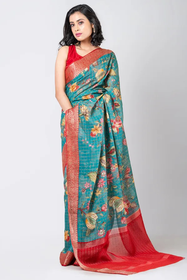 Sea_Green_Chanderi_Saree_For_Women