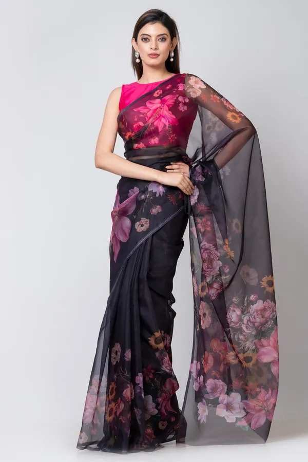 Black_Organza_Saree_For_Women