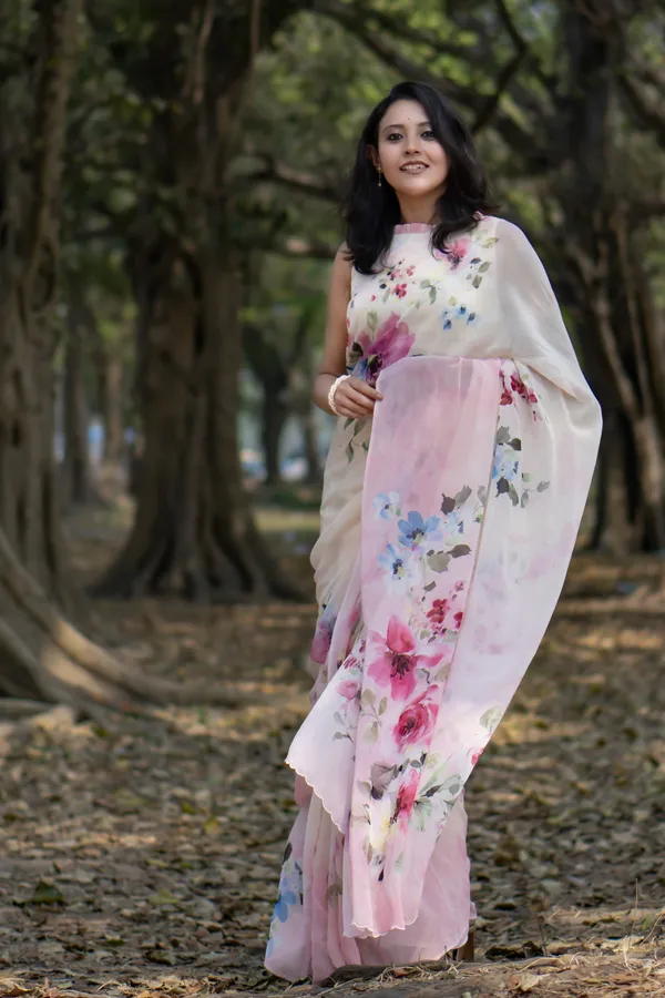 Pink_Georgette_Saree_For_Women