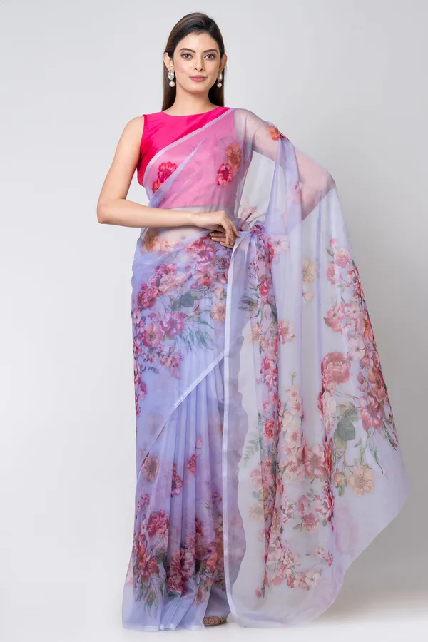 Lavender_Organza_Saree_For_Women