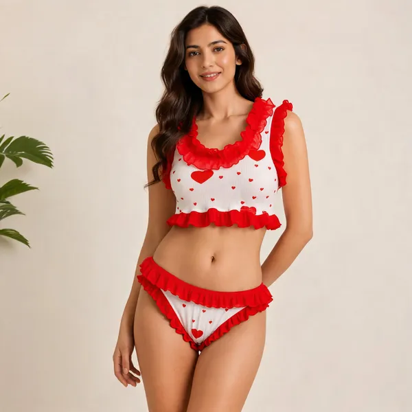 Multicolor_Cotton_Rib_Printed_Crop_Top_And_Panty_Set_For_Women