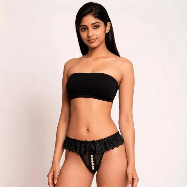 Black_Polyester_Lace_Low-Rise_Thong_For_Women